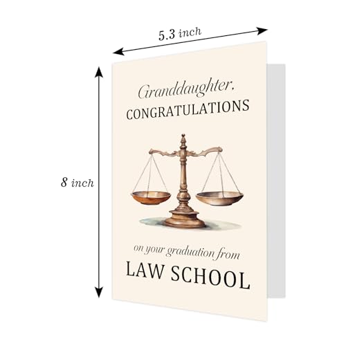 Law School Graduation Card for Granddaughter from Grandparents