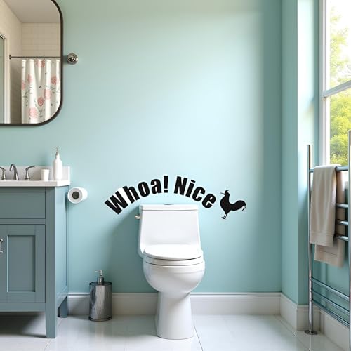 Funny Toilet Sticker Decals - Waterproof Vinyl Humor Decor