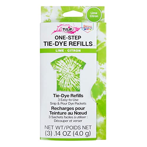 Tulip One-Step Tie-Dye Refill Kit - Lime Green - 3 Fabric Dye Packets