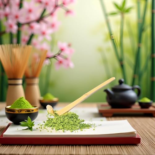 Traditional Bamboo Matcha Scoop Japanese Chashaku Tea Spoon 18cm