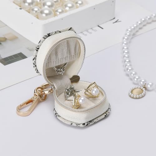KUKUVR Portable Travel Jewelry Case for Rings & Earrings
