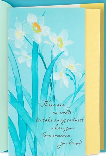 Hallmark Sympathy Card - There Are No Words, 5 x 7.2 Inch Condolence Note