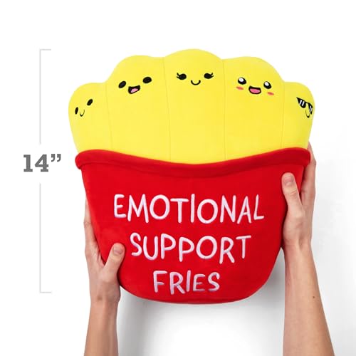 Emotional Support Jumbo Fries Plush Toy - Soft Cuddly Pillow