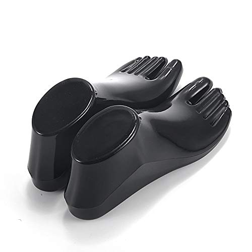 Female Plastic Foot Mannequin Model for Shoe and Sandal Display - Black