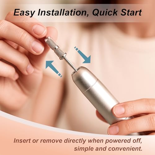 Nail Drill Bit and Sanding Band Set - 3/32" Stainless Steel Manicure Kit