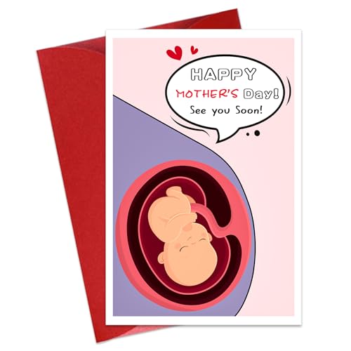 First Mother's Day Card for New Moms | Funny Pregnancy Greeting Card