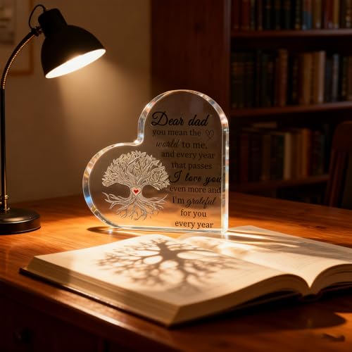 Heartfelt Acrylic Plaque for Dad from Daughter | Best Dad Gift
