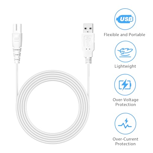 Meliya USB Water Flosser Charger Cable for Nicwell COSLUS Fairywill