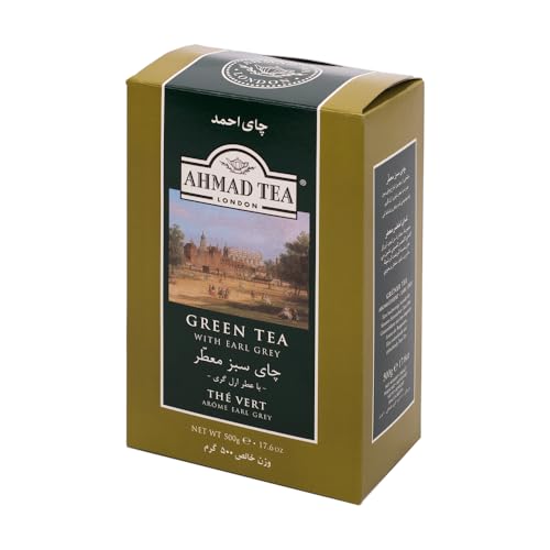 Ahmad Tea Earl Grey Loose Leaf Green Tea - 500g
