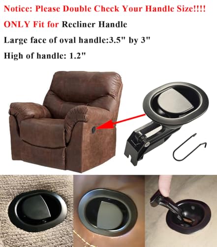 Durable Metal Recliner Handle Replacement for Sofa Chair