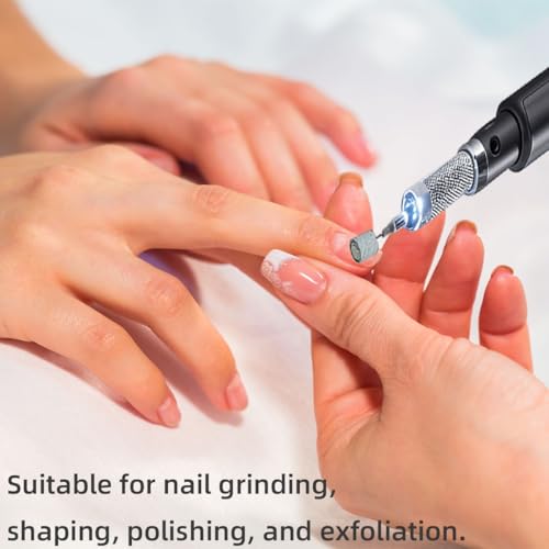 Nail Drill Sanding Bands 240 Grit White with Mandrel Bit 100 Pcs