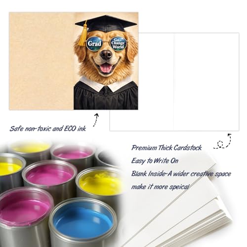 Ami Funny Graduation Card 2026 5x7 Inch with Envelope and Sticker