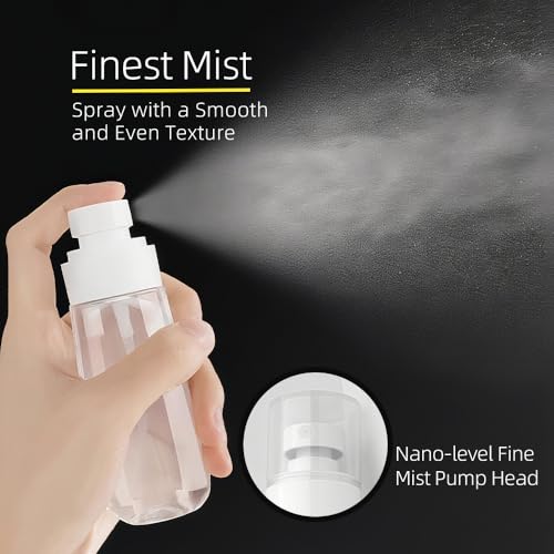 JUNIPLTER Mini Spray Bottles 3 Pack 2oz Fine Mist Travel Refillable