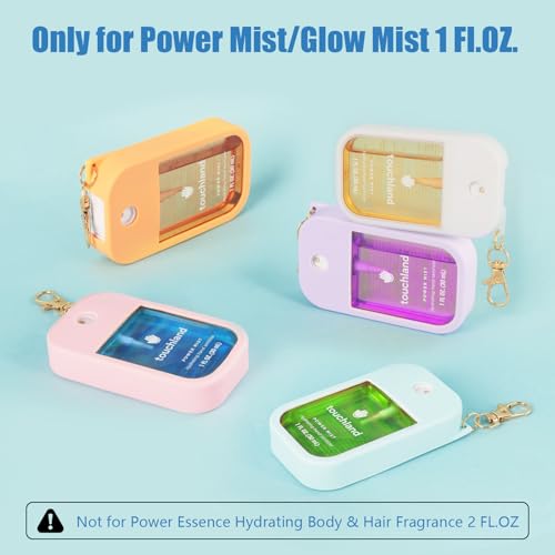 Silicone Hand Sanitizer Spray Case Compatible with Touchland 1 fl oz