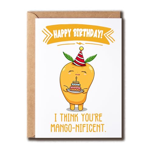 Funny Mango Birthday Greeting Card - You're Magnificent