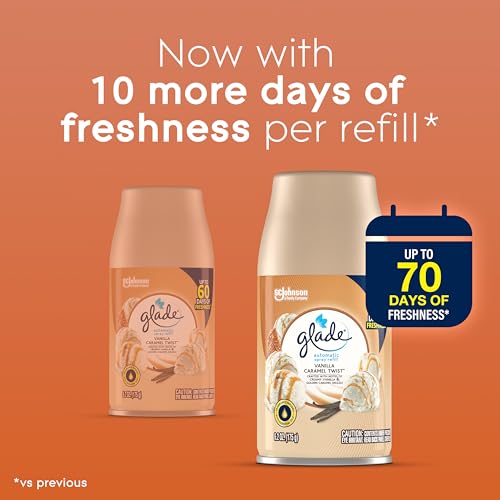 Glade Automatic Spray Refill Air Freshener, Vanilla Caramel Twist - 6.2 oz