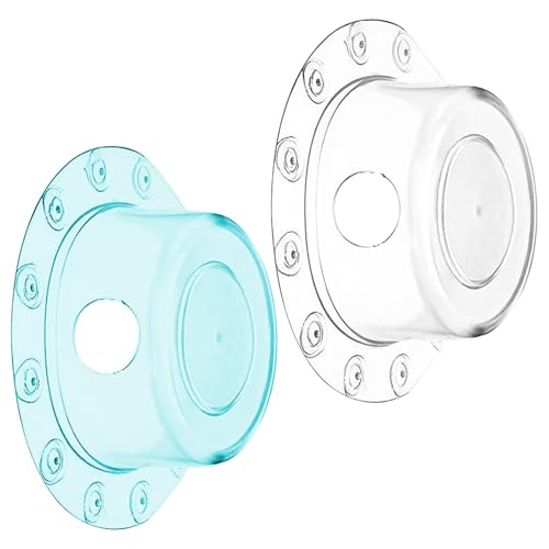6.1 Inch Bathtub Overflow Drain Cover Plug - 2 Pack Transparent PVC