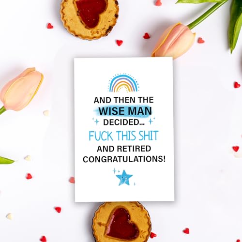 Funny Retirement Card for Men - Humorous Congratulations Card