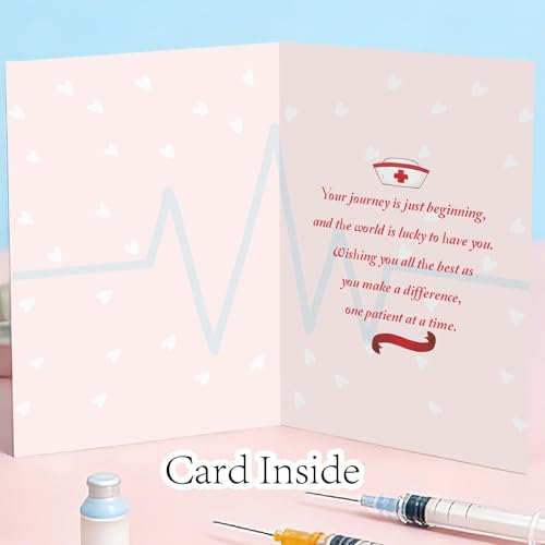 Funny Nurse Graduation Card for Nursing Students - Premium Design