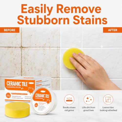MVBOONE Heavy Duty Tile & Grout Cleaning Paste - 250g