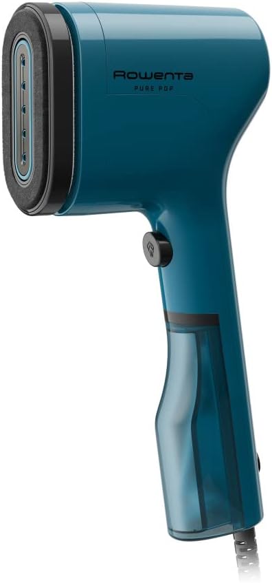 Rowenta PurePop Handheld Steamer - Fast 15-Second Heat-Up | 2.3 Oz Capacity, Portable Travel Essential in Blue