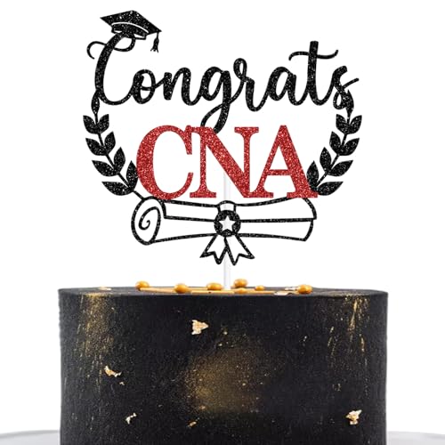 Congrats CNA Cake Topper for Nursing School Graduation Party