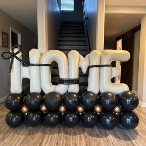 Beige HOME Letter Balloon Set - 40 Inch Foil Party Decor