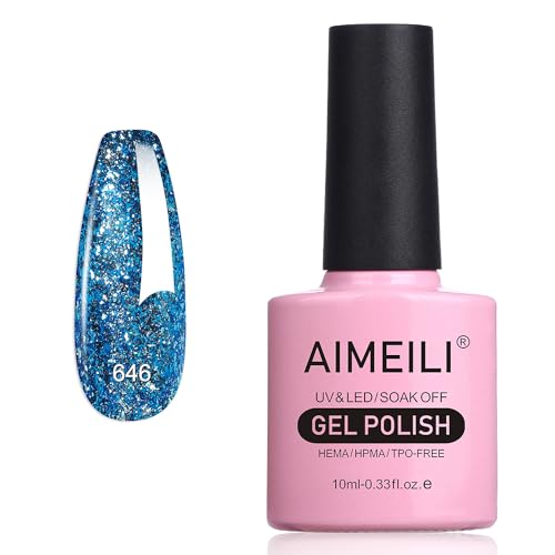 AIMEILI HEMA Free Soak Off Gel Nail Polish 10ml - Long Lasting Glossy