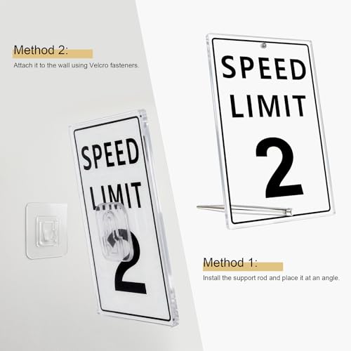 Speed Limit 2 Race Car Birthday Sign - Acrylic Wall Art Decor