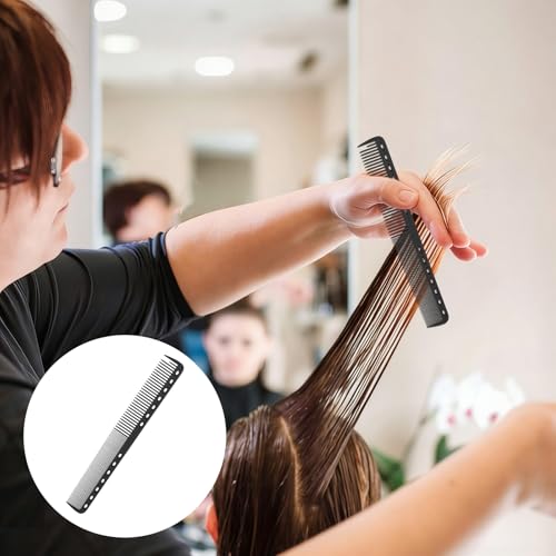 Jeffdad 9PCS Carbon Hair Cutting Combs - Heat Resistant Salon Styling Tool