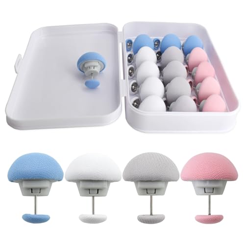 16Pcs Duvet Clips Bedding Holders - Mushroom Fasteners in 4 Colors