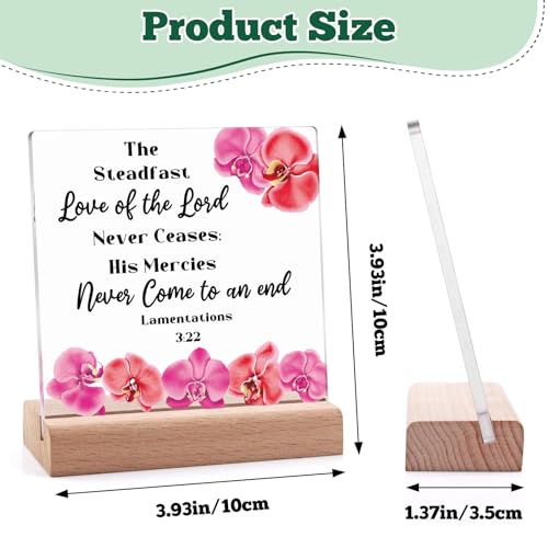 Inspirational Christian Gifts for Women - Acrylic Plaque with Stand
