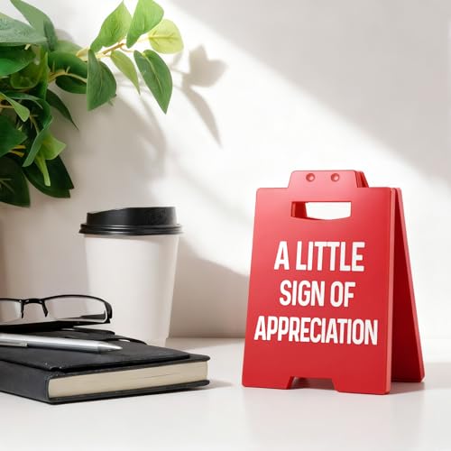 Thank You Appreciation Sign for Coworkers & Employees | Compact A-Frame Decor