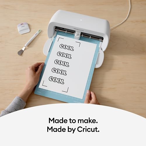 Cricut Printable Vinyl Sticker Paper 12 Sheets Transparent 8.5x11 for Inkjet Printers