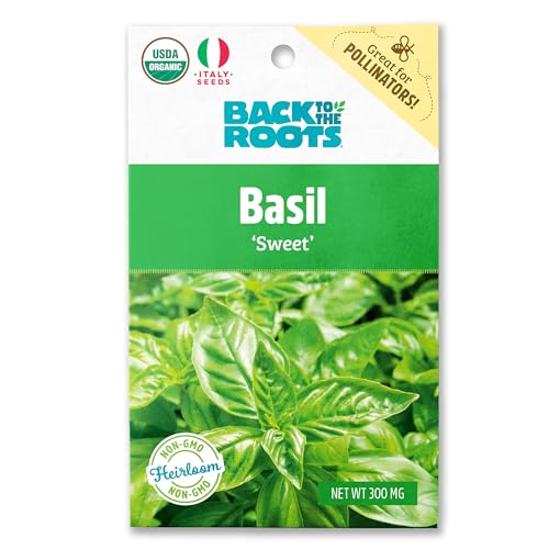 Back to the Roots Organic Sweet Basil Seed Packet - Non-GMO