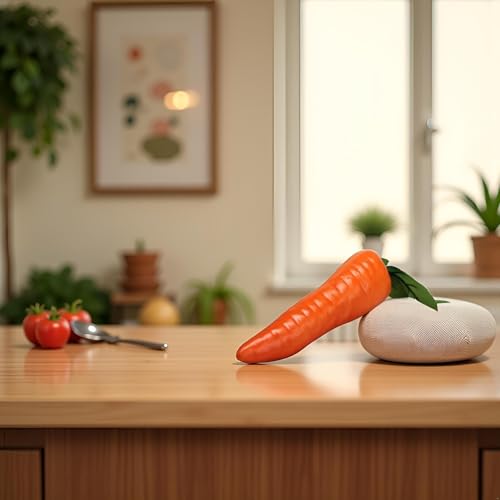 Realistic Orange Artificial Carrot for Home Decor - 1Pc