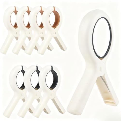 8 Pcs Beach Towel Clips for Sunbeds, Windproof Plastic Lounge Chair Pegs