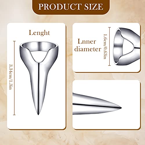 Jadive 6 Pcs Metal Hair Parting & Sectioning Rings for Braids