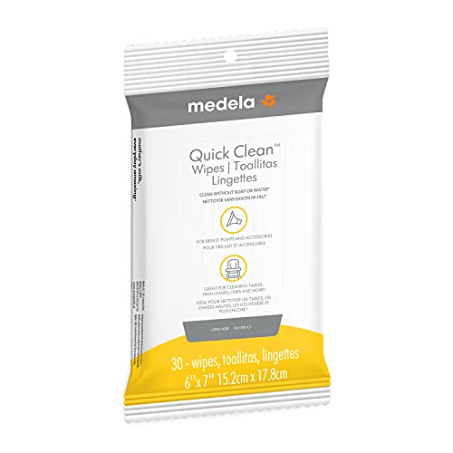Medela Quick Clean Wipes for Breast Pump Parts - 30 Count
