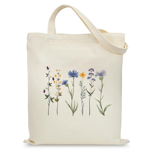 Aesthetic Cotton Canvas Tote Bag for Women - Reusable & Stylish