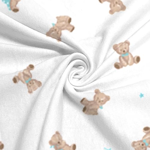Mini Crib Sheet 100% Cotton Fitted Bear Design 24x38