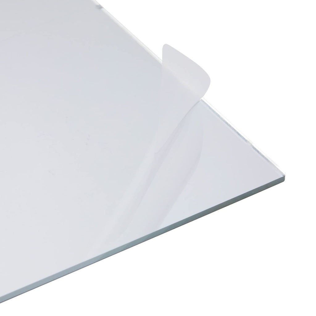 Bright Creations Acrylic Mirrors for Wall - 17 x 11 in, 2 Pack, Clear, Modern - Shatterproof Frameless Mirror Tiles - Bathroom, Bedroom, Kitchen & Home Gym