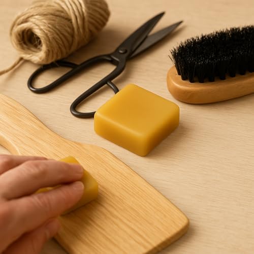 Pure Beeswax Blocks (2 Pack) - USA Made Natural Wax for Crafting & DIY