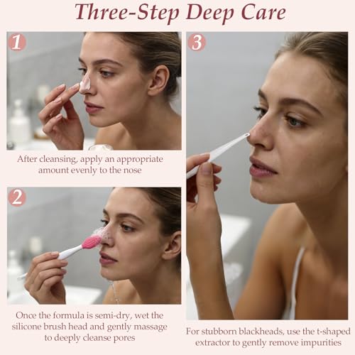 Silicone Facial Cleansing Brush Set – 10 Pack Pink-Red Face Scrubbers