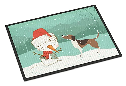 Beagle Christmas Doormat 24x36 Indoor Outdoor Rug Non Slip Washable Entryway Mat