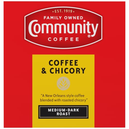 Community Coffee & Chicory K-Cups, Medium Dark Roast, 60 Count (6 Packs)