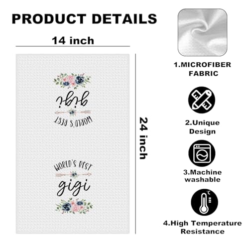Grandma Kitchen Towel - 24x14 Absorbent Microfiber Gigi Gift