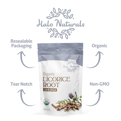 Organic Licorice Root Cut & Sifted - 4 Ounces, USDA Certified