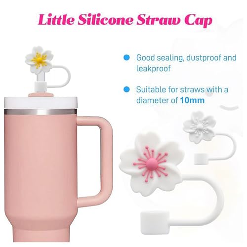 Silicone Straw Covers for Stanley Cup - 3pcs Dust-Proof Lids