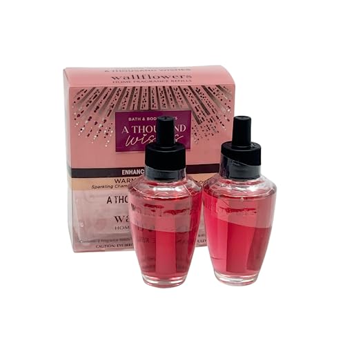 Bath and Body Works A Thousand Wishes WallFlower Fragrance Refill. 4 Pack 0.8 Oz